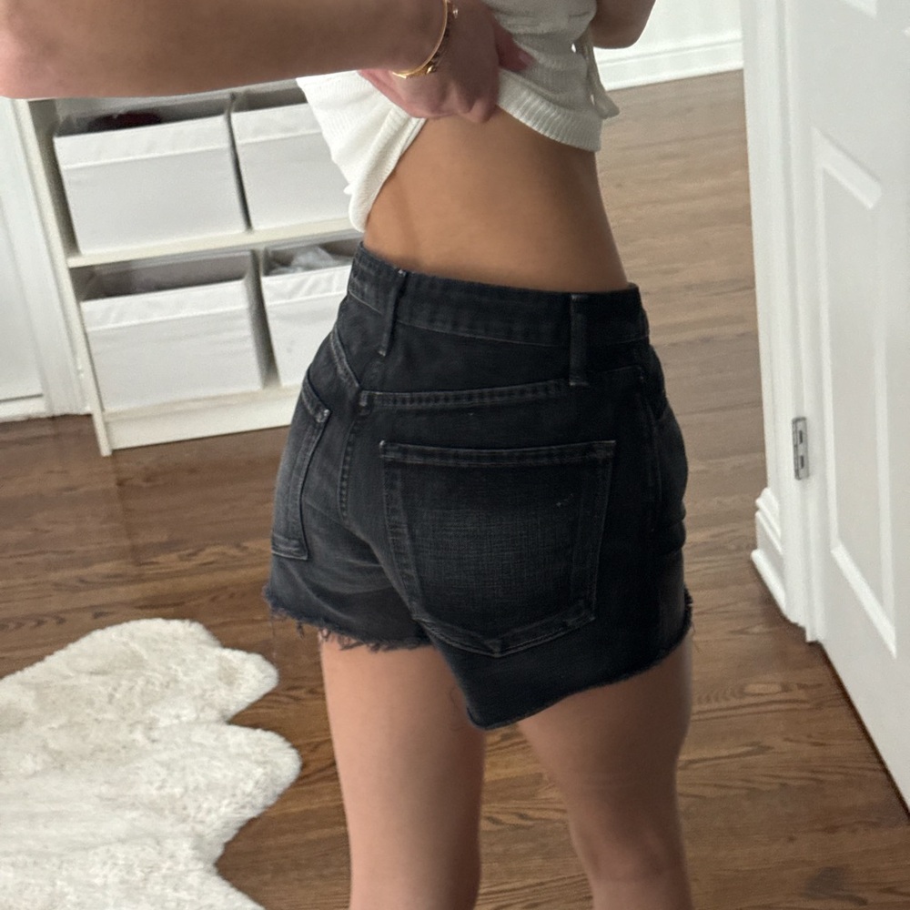 J Brand Black Denim Jean Shorts Size 24